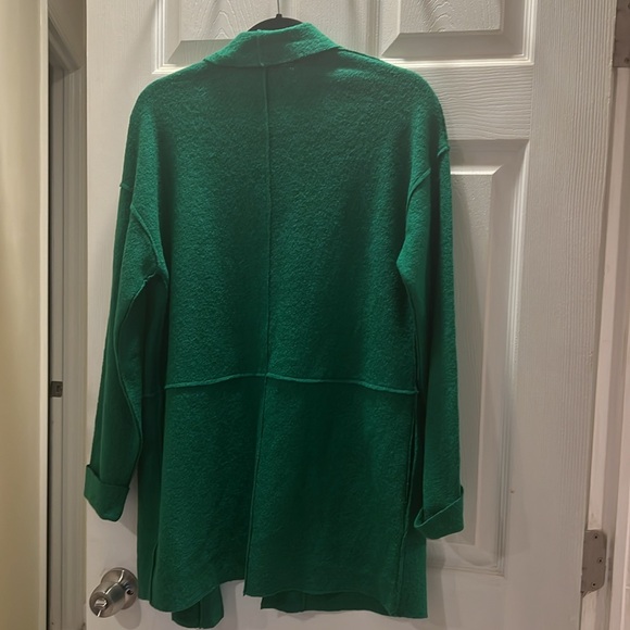TAHARI Green Cardigan with Pockets - Picture 7 of 8